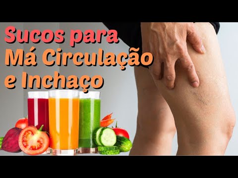 Suco para Má Circulação e Inchaço nas Pernas e Pés.