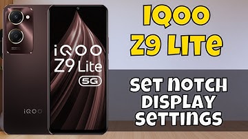 Show or Hide Notch Display Cutout IQOO Z9 Lite || How to set notch display settings || Notch display