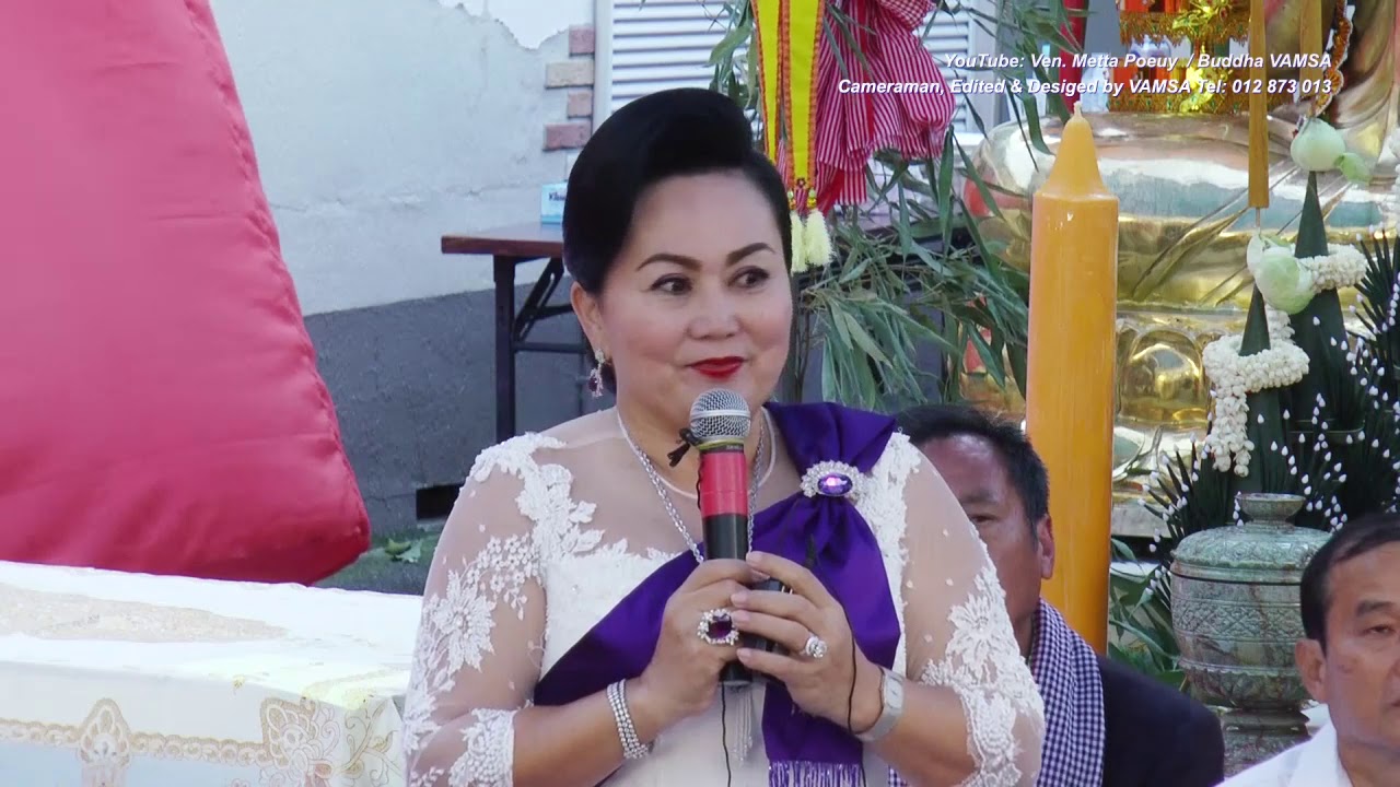 សន្ទរកថារបស់ លោកជំទាវ បណ្ឌិត សៀង ចាន់ហេង នៅវត្តខ្មែរ ប្រទេសជប៉ុន 2017 Isehara-Shi Zenba 1453-Japan.