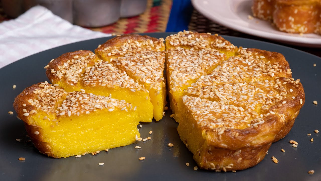 KUIH BINGKA LABU SEMPOI! Crispy Burnt Top, Lembut Di Dalam | Resepi Kuih Bakar Labu Yang Viral