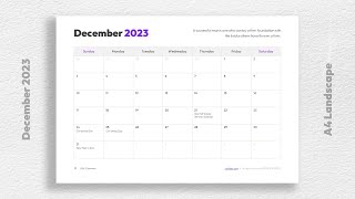 Free Printable 2023 Monthly Calendar with Holidays Free Download
