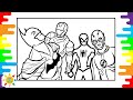 Avengers VS Justice League Coloring  | Unknown Brain - Superhero (feat. Chris Linton) [NCS Release]