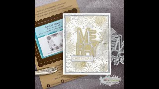 Unity Quick Tip: Two Tone Stamped Snowflakes + Holiday Die Cut Sentiment