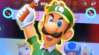 Mario Tennis Aces Doubles - Ring Shot Co-Op Request Luigi, Daisy, Peach, And Toadette