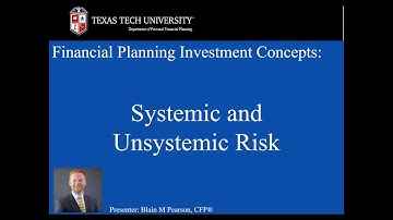 Systemic and Unsystemic Risk
