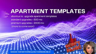 Multiverse Infiniverse Tutorial: Apartment Templates Shortcut
