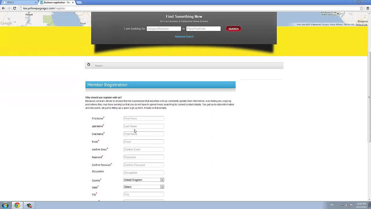 Yellow Pages KSA using