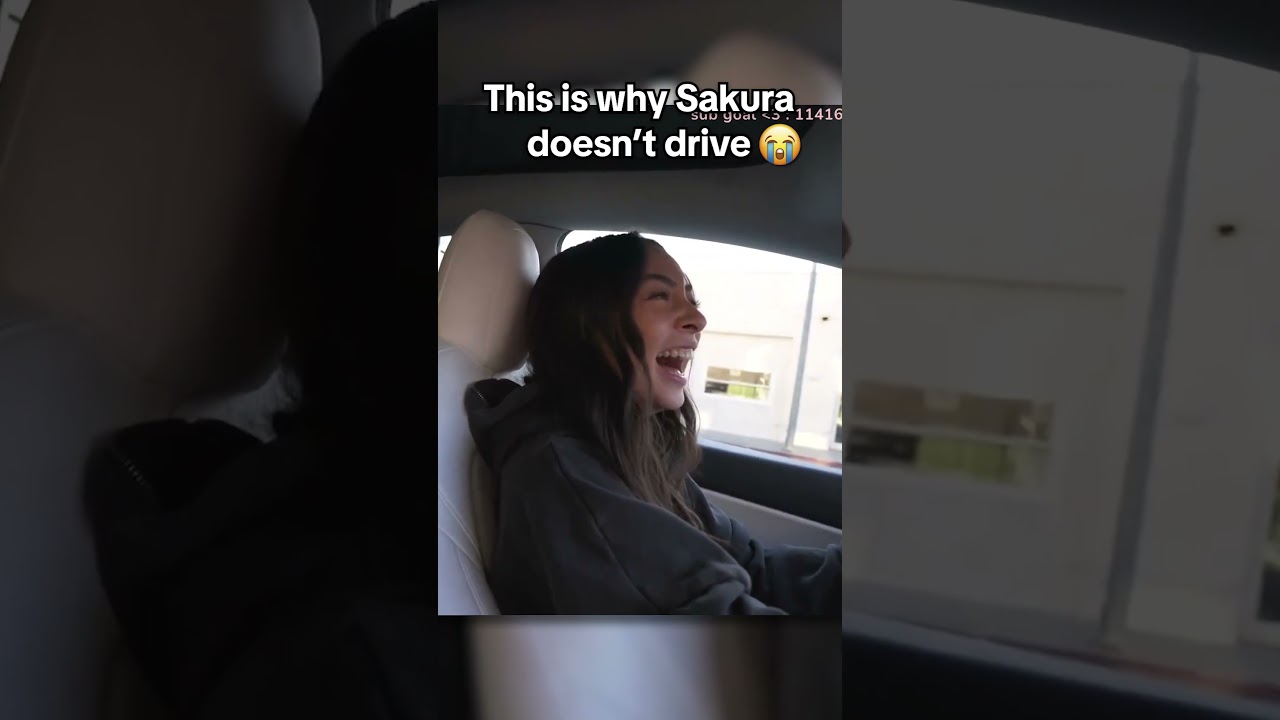Sakura fits right in with LA drivers 😂 #sakurashymko