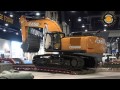 Case CX500D excavator moving out of Conexpo 2017