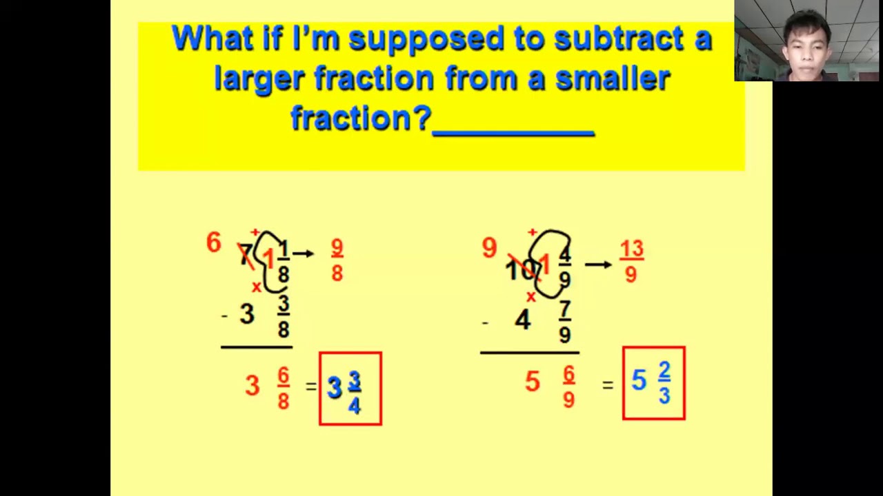 GRADE 6 ADDITION & SUBTRACTION OF FRACTIONS AND MIXED FRACTIONS