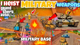 BIGGEST ARMY BASE ROBBERY 😱 Stealing TANKS, PLANES & WEAPONS | Rope Hero Gameplay#15
