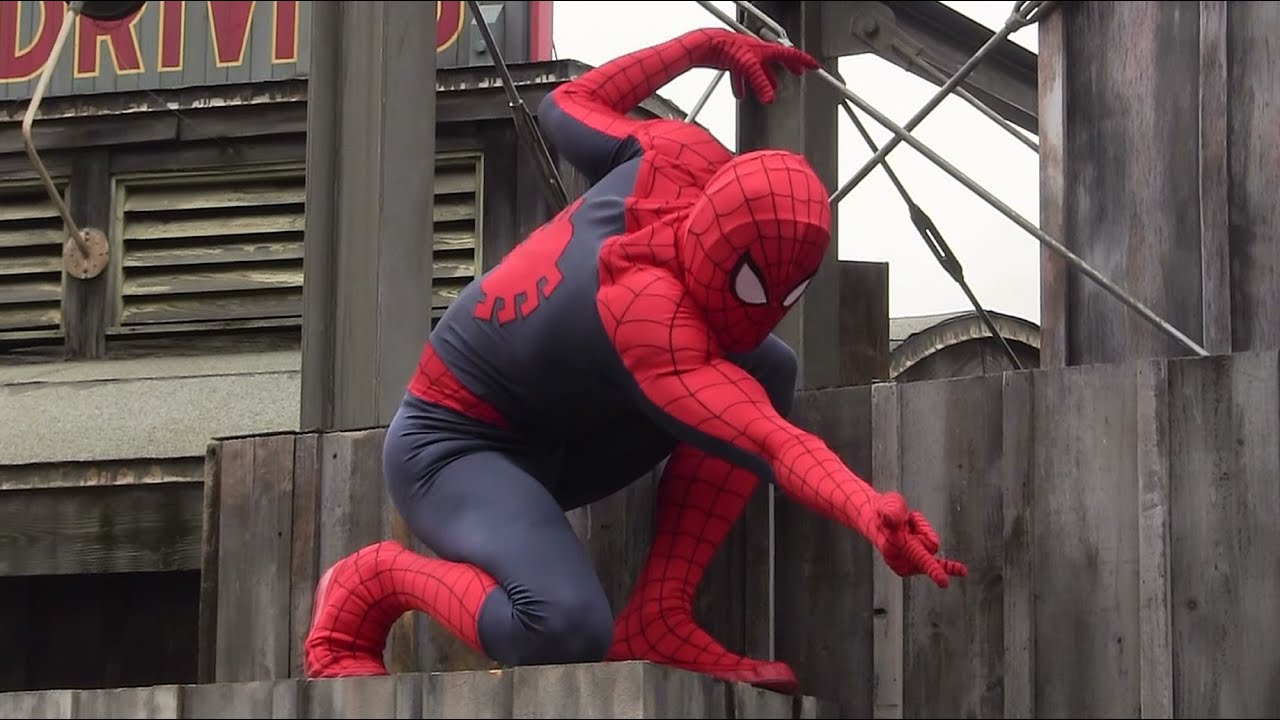 BJFAN-リアル・スパイダーマン(2013/06/09)-USJ - YouTube
