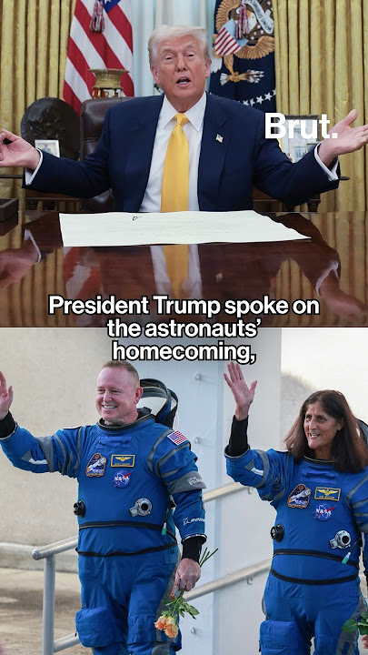 Astronauts stuck in space finally return to Earth