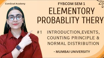 #1 Elementary Probability Theory| Introduction| FYBCOM SEM 1 | #BCOM #mumbaiuniversity