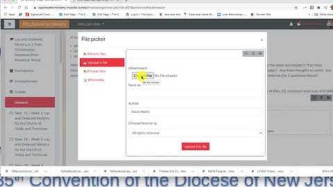 Uploading a File Into a Moodle Assignment
