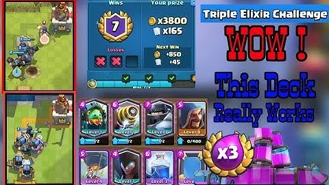 Win With This Deck - CLASH ROYALE TRIPLE ELIXIR CHALLENGE | Best Triple Elixir Deck