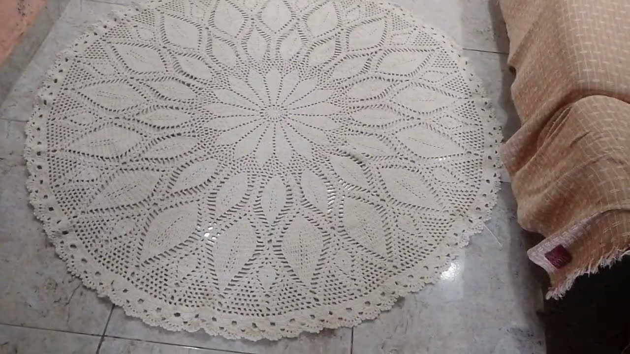 Tapete Redondo de Crochê