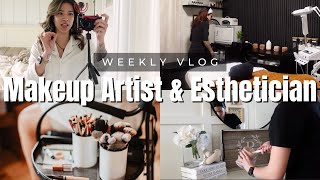 MAKEUP ARTIST & ESTHI VLOG: realistic week of appointments + trying new exciting thing!