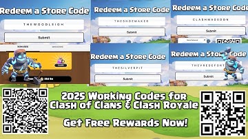 All Active Clash of Clans & Clash Royale Codes (2025) - Free Gems, Free Rewards & Secret QR Claim!