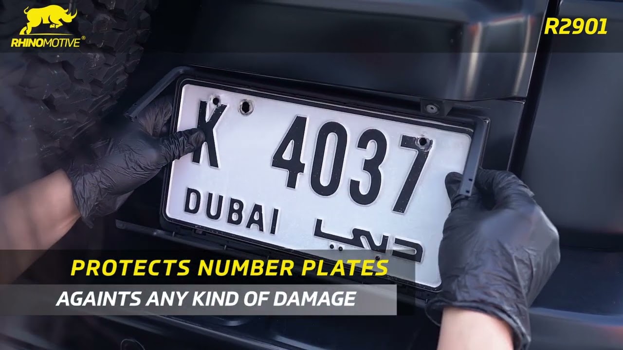 Car Plate Number Holder 31mm 17mm R2901 Youtube