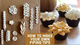 Make Your Own Piping Tips/Nozzles, Piping Bag Hack