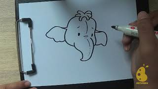 How to Draw flying pig