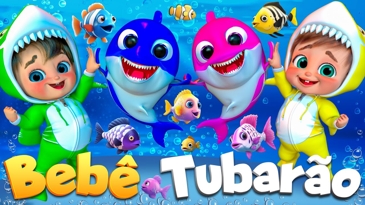 Bebê Tubarão Aprender e Brincar  @SuperLucaPortugues #rimasinfantis #musicasinfantis
