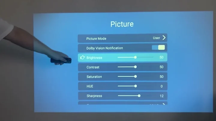 How to adjust the image color temperature and brightness of BYINTEK X20?