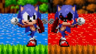 Sonic And Sonic.EXE Are Talking With Their Fists