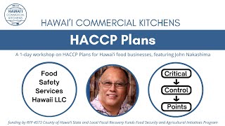 #HCK HACCP Plans - Hazard Analysis and Critical Control Points