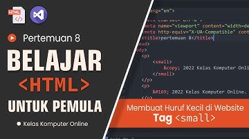 Belajar HTML Dari Nol Untuk Pemula: Tag small di HTML | Penjelasan Singkat untuk Pemula