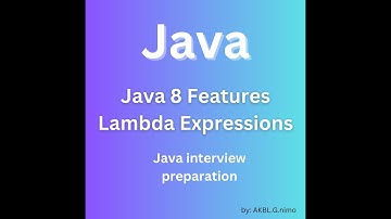 Java 8  Lambda Expressions Interview Questions and Answers