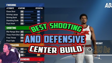 NBA 2K20 BEST CENTER BUILD IN THE GAME - BEST SHOOTING AND DEFENSIVE CENTER