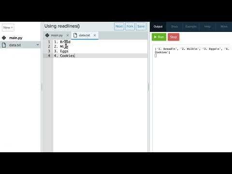 Reading All Lines from File: Example