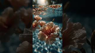 🌺 Floating Flower Relaxation #relaxingmusic #calm #handpan #relaxingvisuals #ambientvisuals
