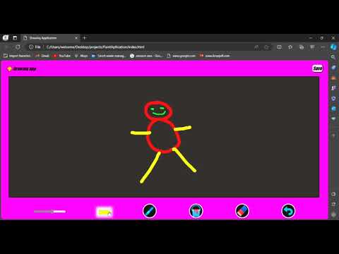 Drawing Application Using HTML, CSS, Javascript