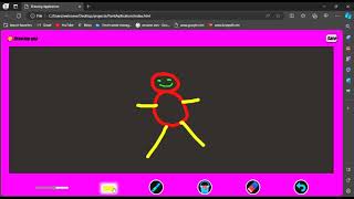 Drawing Application Using HTML, CSS, Javascript
