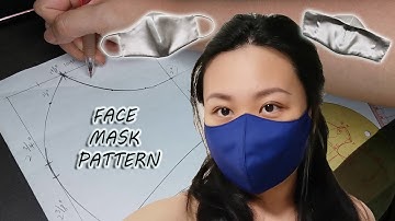 DIY || Draft a reusable Face Mask Paper Pattern Tutorial ✂
