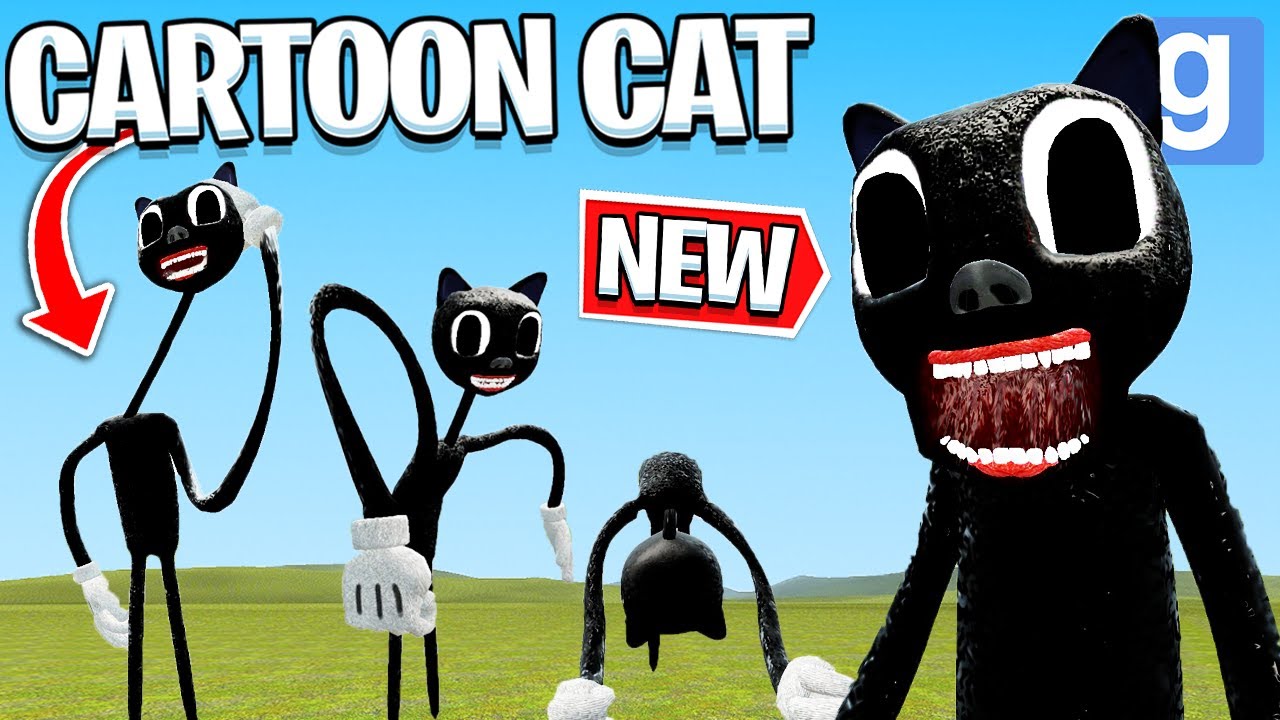 THE NEW CARTOON CAT IS HERE! (Garry's Mod Sandbox) | JustJoeKing ...
