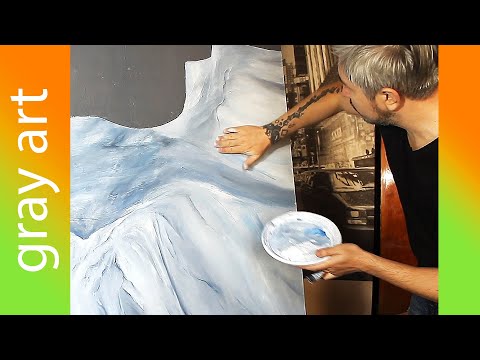 Abstraktes Gemälde / abstrakte Kunst / wie man malt