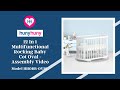 12 in 1 multifunctional rocking baby cot crib oval  with mattress assembly