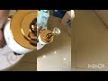 Смеситель в ванную белый с золотом