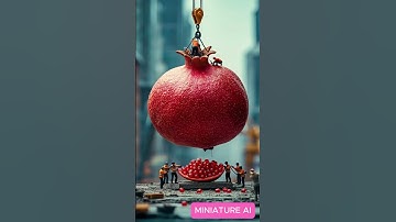 What Happens If You Drill Into a Pomegranate ? #aivideo #ai #fruit #animation #videoai