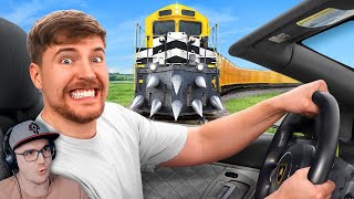 Поезд Vs Lamborghini ► Мр Бист (Mrbeast) | Реакция