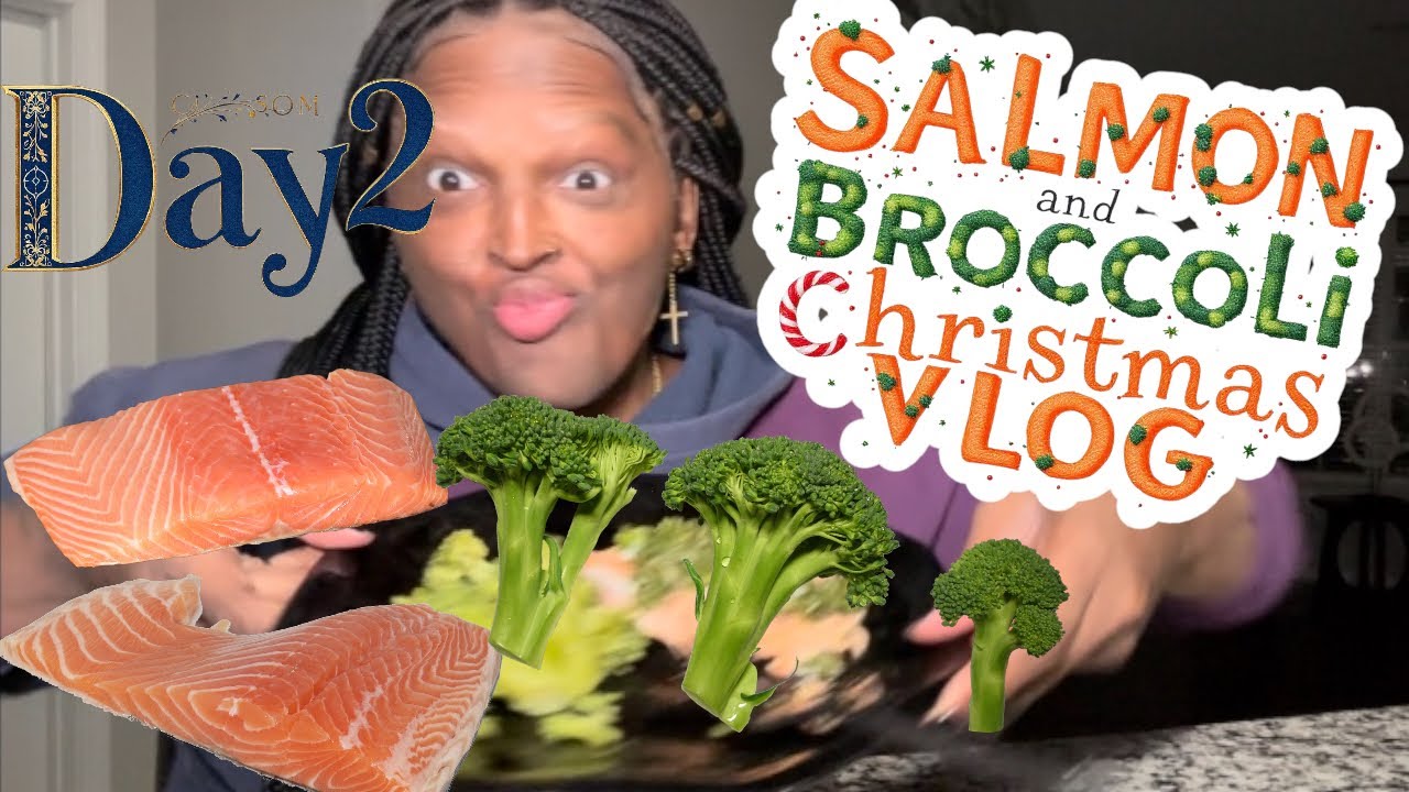 Salmon and broccoli  #christmasvlog  🎄
