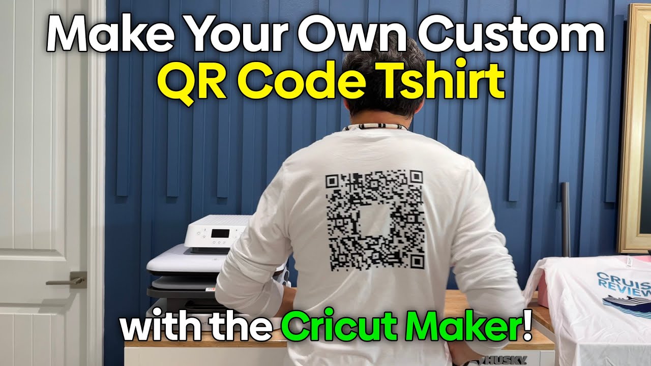 Make Your Own Custom QR Code T-shirt with the Cricut Maker! 