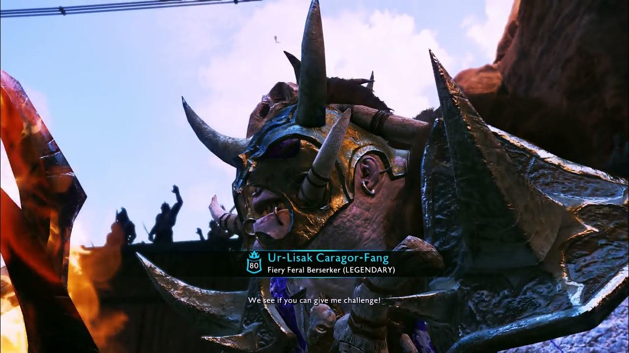 Shadow of war Urlisak caragor fang pit fights YouTube