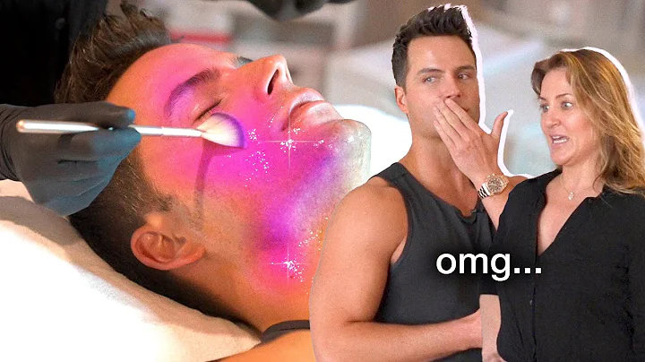 trying out a NEW SKINCARE treatment?! *hot*