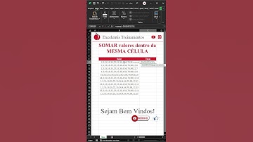 [EXCEL] somar valores dentro da mesma célula no #excel #aprendaexcel #planilhas #dashboard