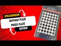 Spellbinders buffalo plaid press plate review